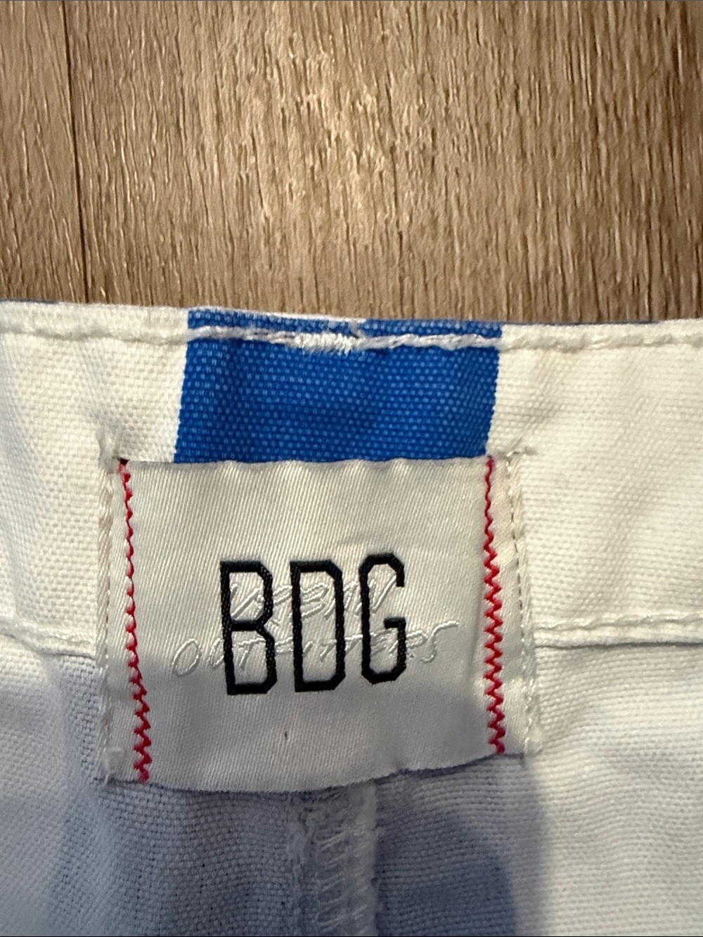 Urban Outfitters BDG Eva Canvas Wide Leg Crop Pant Blue Striped Pants Size 27 - Picture 8 of 15